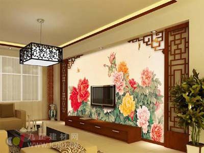 2013年客厅壁纸装修效果图之中国风壁纸
