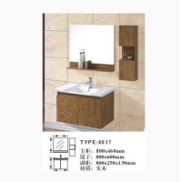 成都-可可國際衛浴-可米克實木浴室柜