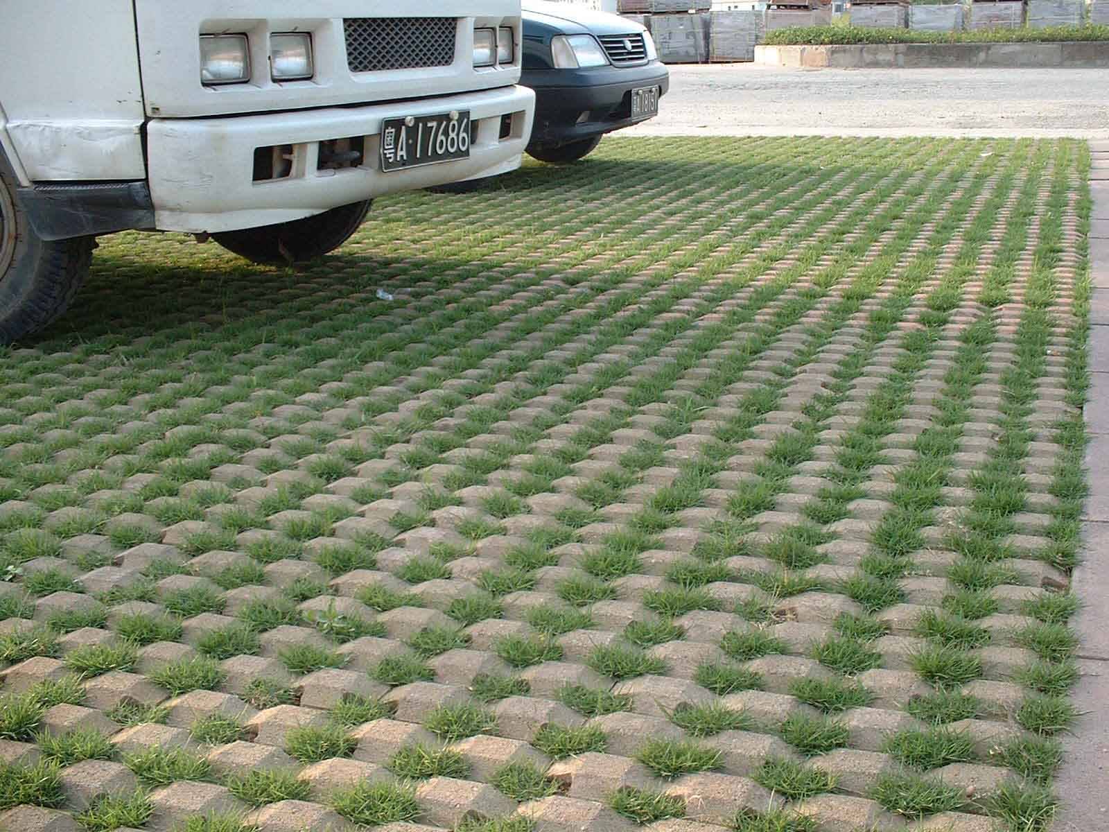 草坪砖绿化砖广场八字水泥砖停车场园林护坡植草透水砖草皮砖-阿里巴巴