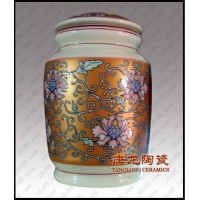 長江愛批發陶瓷茶葉罐 景德鎮定做茶葉罐 飾品罐