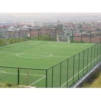 足球场施工  足球场铺设 北京人造草足球场