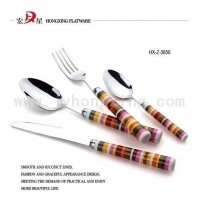 塑柄刀叉匙,塑柄西餐具,不銹鋼餐具,塑柄餐具