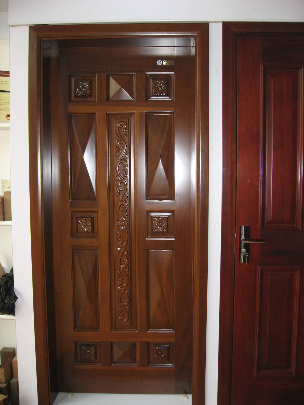 嘉威门业实木门现代简约免漆门111套白枫木色 特价处理超值-阿里巴巴
