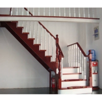 南京红灯木楼梯-L型木楼梯-装修实景图12