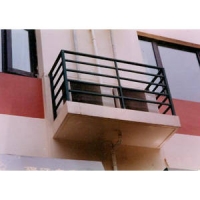 南京聯潤鐵藝不銹鋼裝飾-圍欄系列-空調護欄窨井蓋自編號