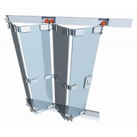 ALAFORM高品質懸掛滑動玻璃折疊門系統