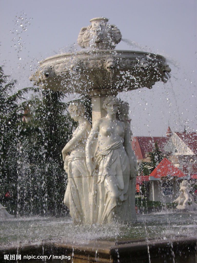 供应砂岩喷水雕塑人物雕塑欧式人物喷泉