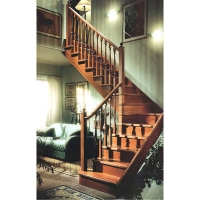 成都升泰-简欧中世纪风格实木楼梯